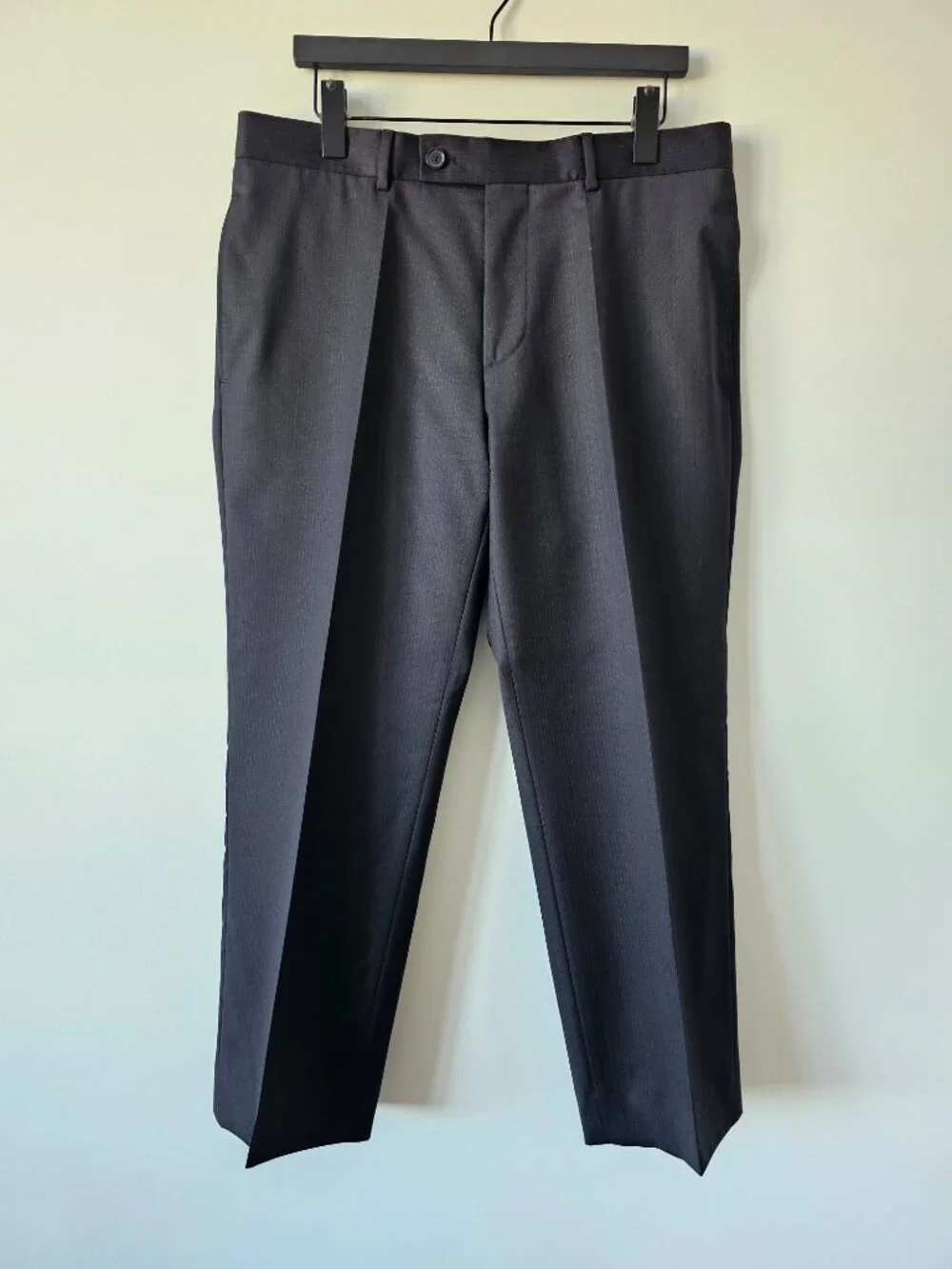 HUGO BOSS Super 100 Men's Black Suit 100% Virgin Wool 50C Garment Bag & Hanger - Picture 10 of 16